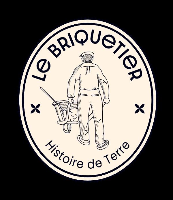 logo Le Briquetier avec fond beige