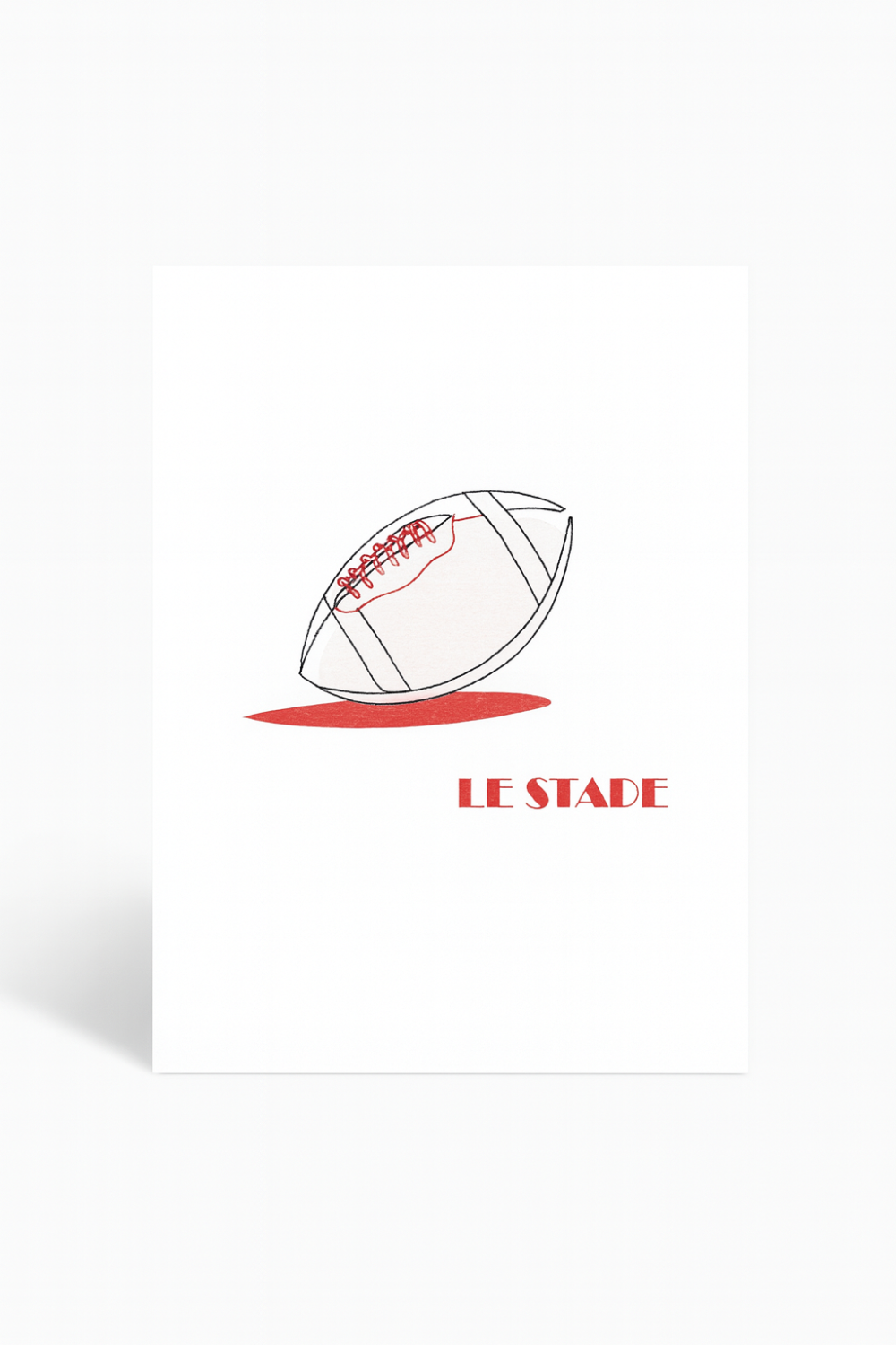 Affiche brodée Le Stade