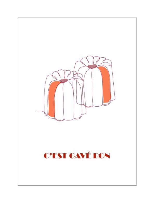 Affiche brodée C’est gavé bon