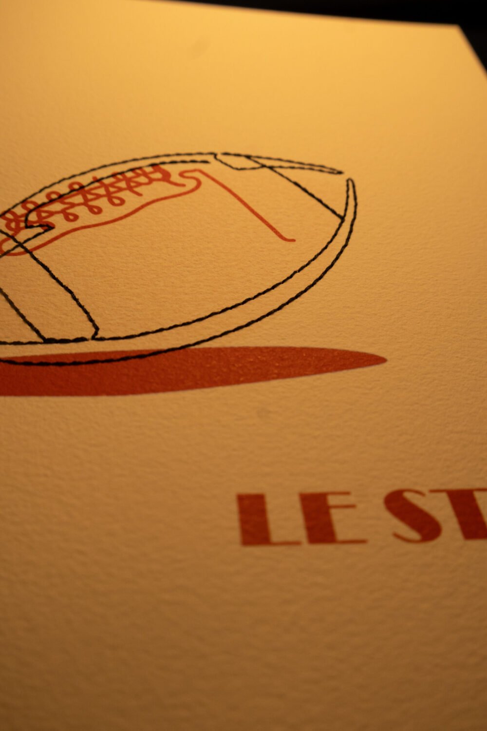 Affiche brodée Le Stade – Image 2